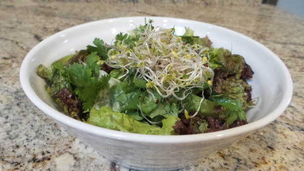 Healthy Salad with homemade vinaigrette