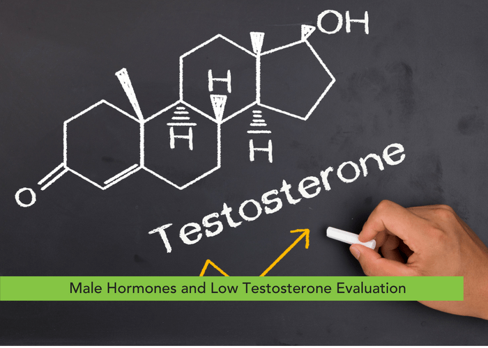 Male hormones and low testosterone evaluation